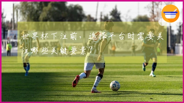 世界杯下注前，选择平台时需要关注哪些关键要素？