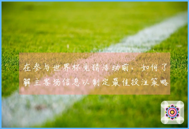 在参与世界杯竞猜活动前，如何了解主客场信息以制定最佳投注策略？