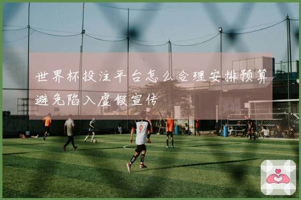 世界杯投注平台怎么合理安排预算避免陷入虚假宣传